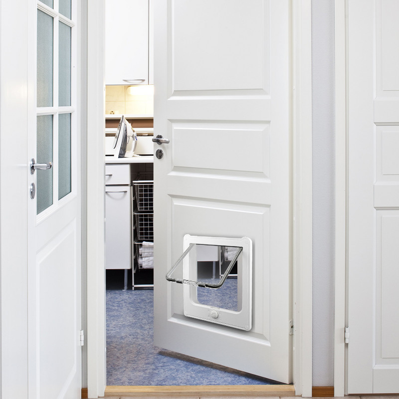 Lemmikloomauksed kassidele 4-suunalise lukuga kassiklapiga uks Kassiklapiga siseuks välisukse lemmikloomauks kasside ja koerte aken