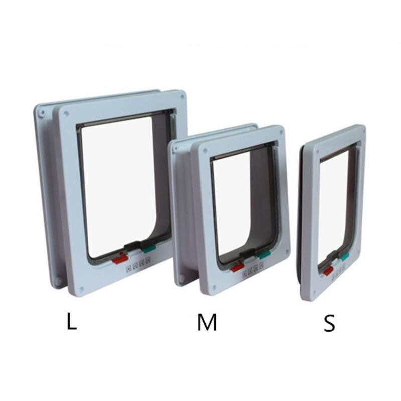 Kućni ljubimac, pas, mačka, preklopna vrata s bravom u 4 smjera, sigurnosna preklopna vrata za kućne ljubimce za mačke, plastična vrata za male pse, preklopna vrata za mačke, vrata za kućne ljubimce