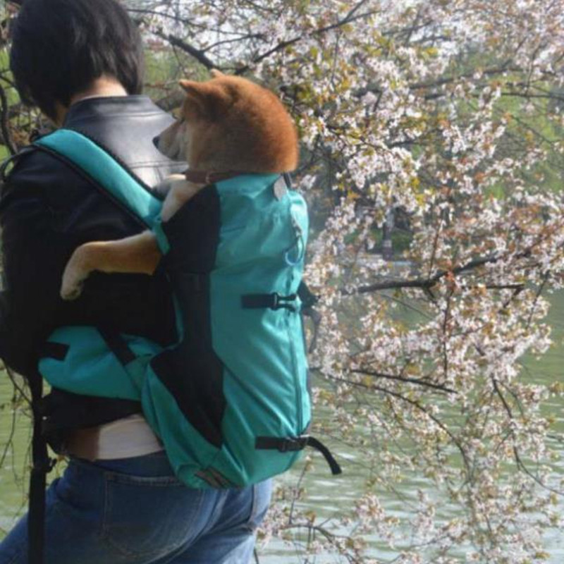 Nauja naminių gyvūnėlių lauko kuprinė, vidutinio dydžio šuniui kvėpuojanti sportinio krepšio nešyklė, skirta kelionei tinklinei kuprinei