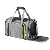 Proširiva nosiljka za kućne ljubimce Sklopiva mekana putna torba za kućne ljubimce s bočnim džepom Prozračna torba za nošenje pasa s dvostrukim kutijama koje se mogu produžiti