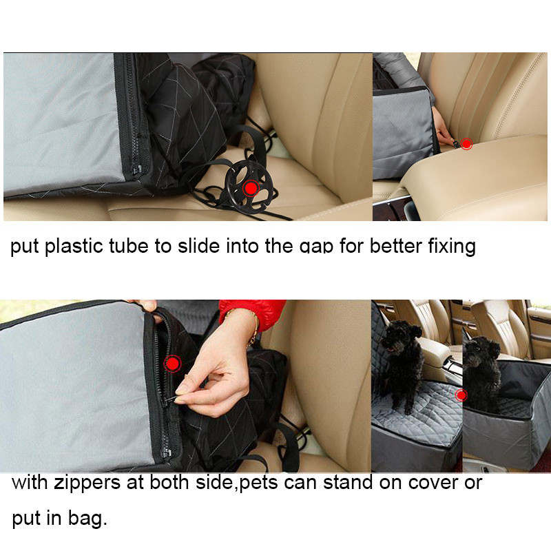 CAWAYI KENNEL 2 u 1 Pet Carriers Navlaka za autosjedalicu za pse Vodootporna viseća mreža za nošenje za mačke pse transportin perro honden tassen