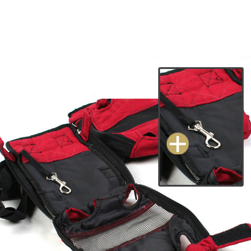 Nešiojamas saugos šuniukas Mažas šuns nešiklis Kelioninė kuprinė priekinė galinė krepšys Krepšiai Šunų priedai Šunų kuprinė Šunų daiktai