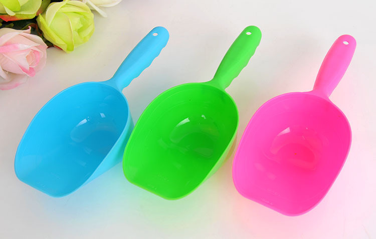Lopata za hranu za mačke, pse, žlica za hranjenje s više funkcija, prijenosna vrećica za pijesak, lopatica za pijesak, mjerna posuda, plastična lopata za čistu hranu