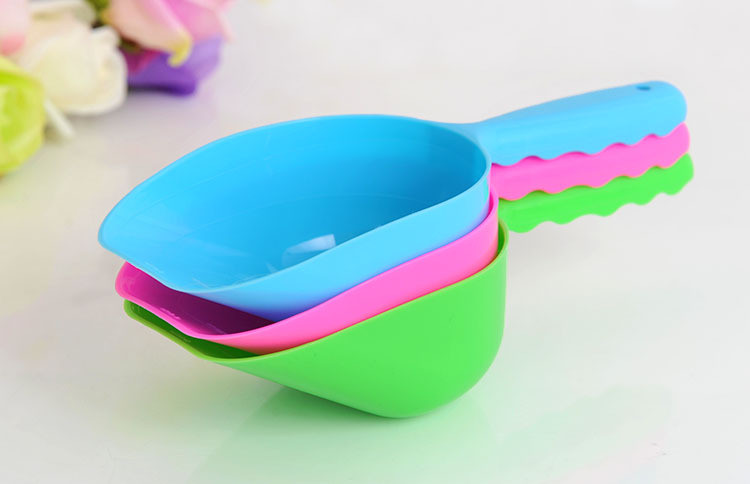 Lopata za hranu za mačke, pse, žlica za hranjenje s više funkcija, prijenosna vrećica za pijesak, lopatica za pijesak, mjerna posuda, plastična lopata za čistu hranu