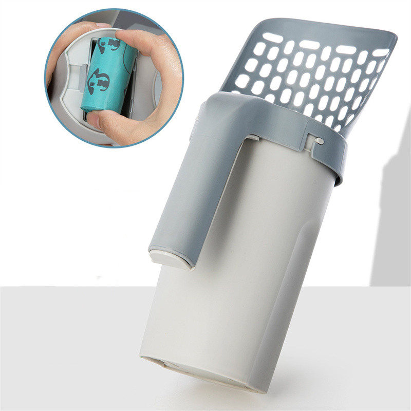 Lopata za mačji pijesak, mačji WC, set vreća za smeće, posuda za pijesak, lopatica za 1 pijesak s 5 vreća za smeće, pribor za čišćenje za mačke