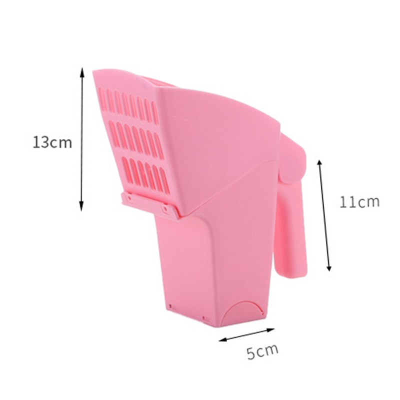 Korisna lopata za mačji pijesak s držačem za vreću za otpad, alat za čišćenje kućnih ljubimaca, lopatica, prosijati, proizvodi za čišćenje pijeska, lopatice za mačke