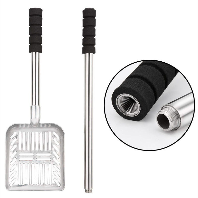 Duga ručka Lopatica za mačji pijesak Lopata za pijesak za kućne ljubimce Pet govno Artefakt Psi Lopata Alat za čišćenje kućnih ljubimaca Sito za pijesak