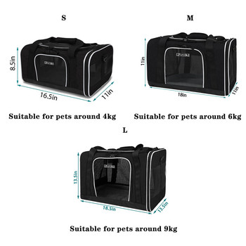 Pestskd Dog Accessories Pet Carrier Portable Cat Dogs Breathable Foldalbe Τσάντα Τσάντα για κατοικίδια Ταξίδι για Southwest Airline Εγκρίθηκε