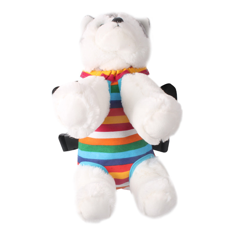 Varavīksnes svītraina audekla suņu soma mājdzīvnieku nēsāšanas siets Elpojošs Krūšu soma suņu mugursoma ceļojumu pārnēsāšana suņu somas maziem suņiem