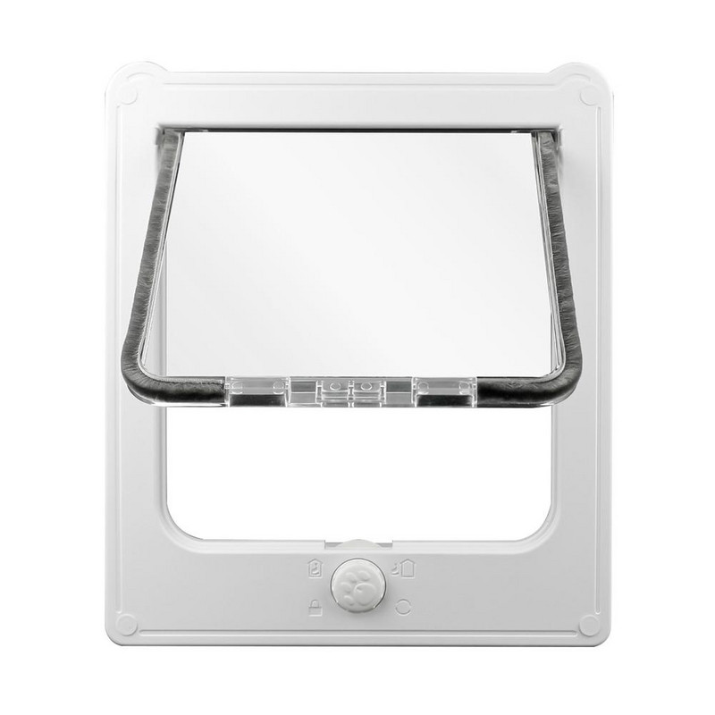 Mājdzīvnieku kaķu suņu aizsegu durvis drošības atloks Dubults magnētisks dizains Kluss bezmaksas ieejas vārti mājdzīvnieku piederumi