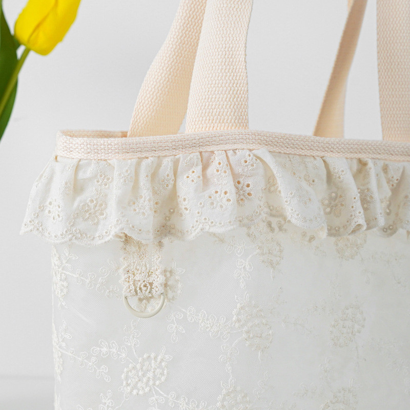 Ljetna torba za kućne ljubimce na otvorenom Prijenosna prozračna torba za rame Teddy Ruksak za male pse Čipkana prijenosna torba za štene Potrepštine za pse