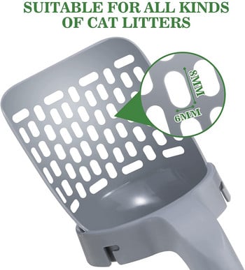 Нова лъжичка за котешки тоалетни Pet Litter Sifter Hollow Neater Scoop Dog Sand Cleaning Pet Scooper Котки Tray Box Scoopers Pet Products