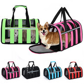 Torba za pse Prozračne nosiljke Ruksak za pse s mrežastim prozorom Odobrene zračnim prijevoznicima Torba za transport malih ljubimaca za pse