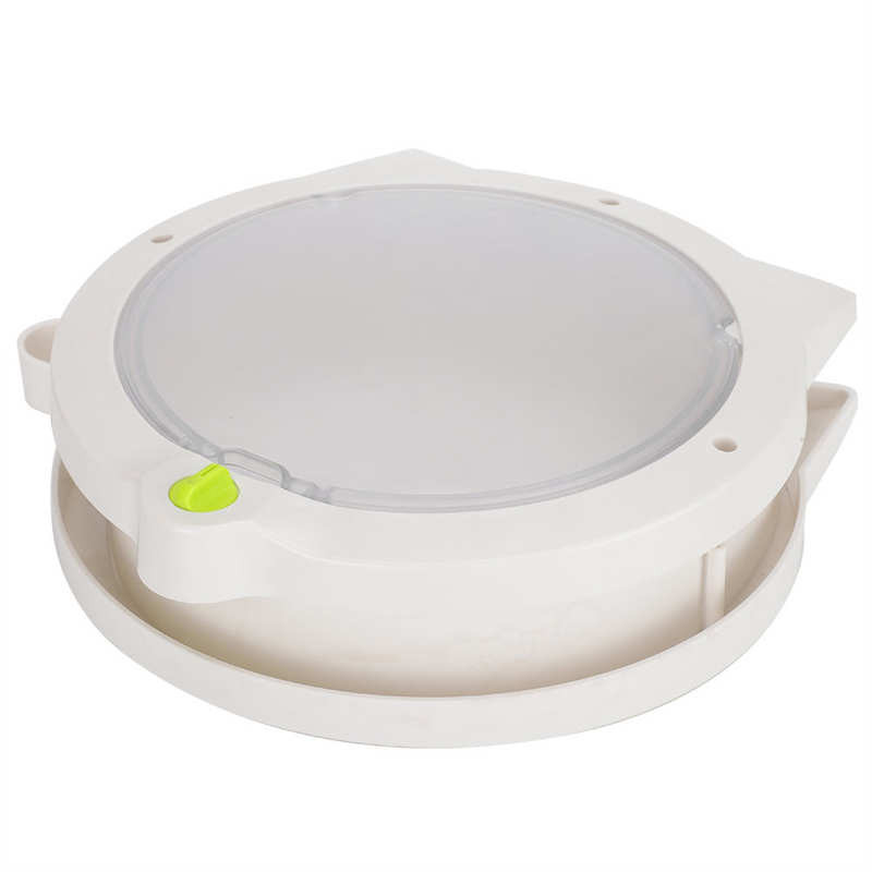 Kaķu drošas durvis Plastmasas Kaķu formas Kastes Mājdzīvnieki Brīvi Rotējams Slēdzis Balts Kaķu vārtu aizbāznis Satur durvju piederumi Aksesuāri