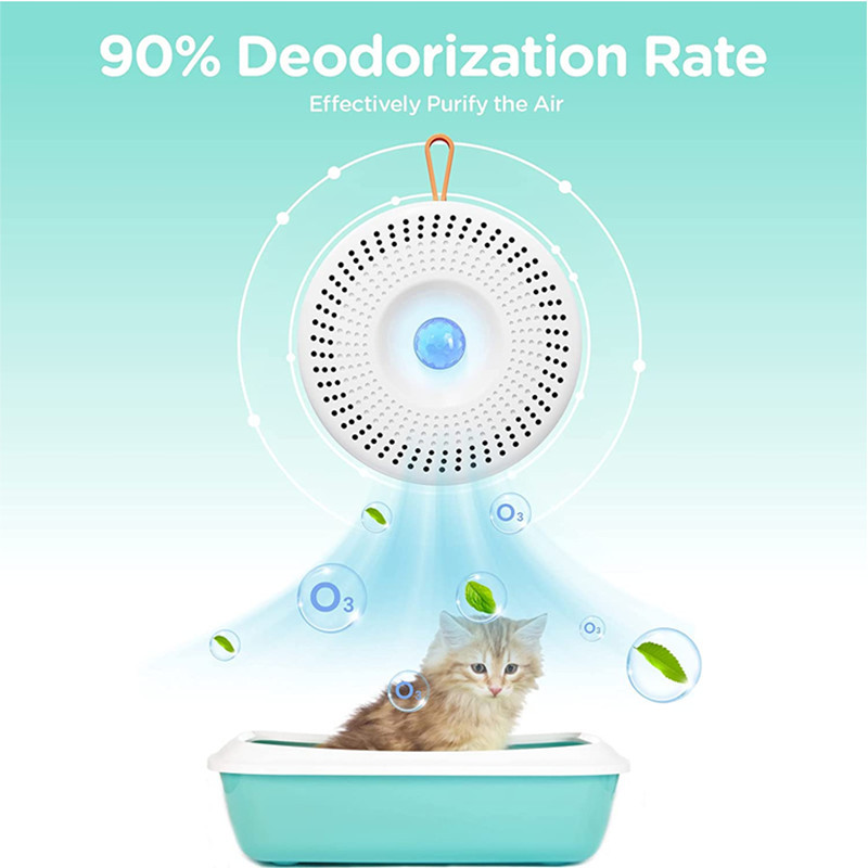 Cat litter box deodorizer air purifier for cat toilet pet deodorizer sterilizer ozone generator air freshener for dogs