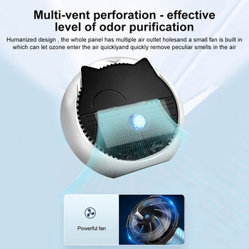 Pet Smart Deodorizer Инструмент за почистване на баня Котка Куче Кутия за тоалетна Дезодорация с двоен ефект USB акумулаторен пречиствател на миризми Консумативи