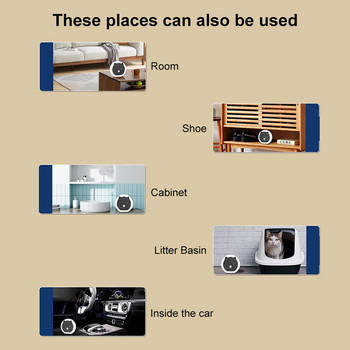 Εργαλείο καθαρισμού μπάνιου με έξυπνο αποσμητικό για κατοικίδια Κουτί απορριμάτων σκυλιών γάτας, επαναφορτιζόμενες προμήθειες καθαρισμού οσμών USB, επαναφορτιζόμενης απόσμησης