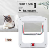 Preklopna vrata za pse i mačke Sigurnosna brava otvora za vrata za mačke i pse može imati slobodan pristup, pogodna za komplet vrata za male kućne ljubimce, dvosmjerna vrata