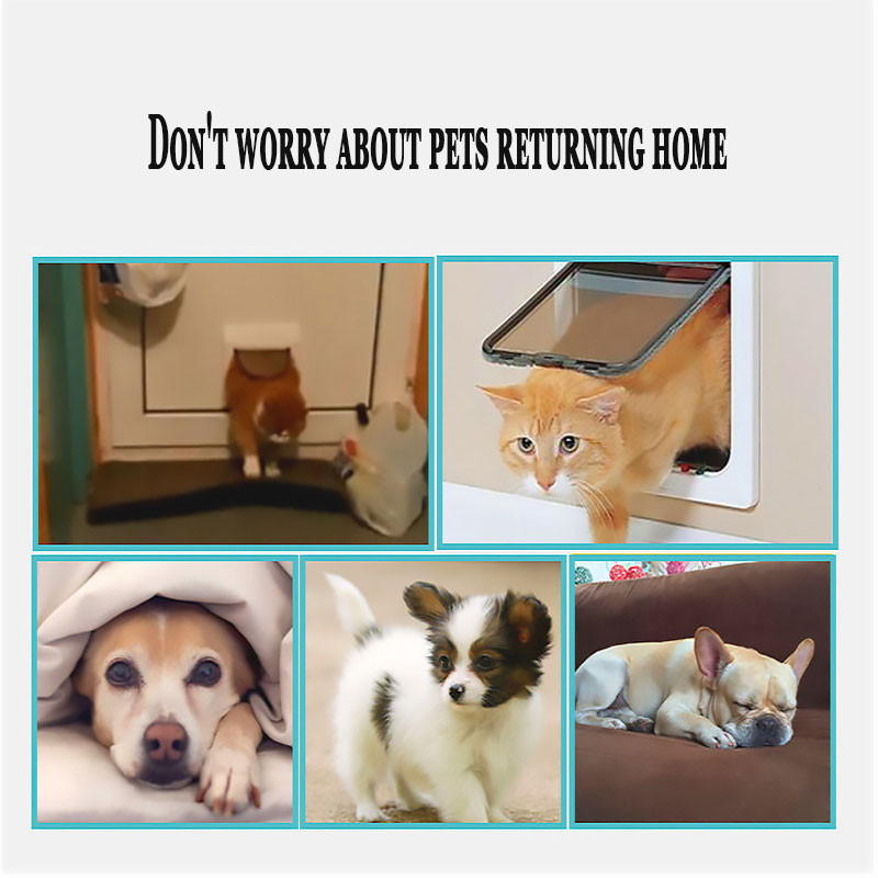 Preklopna vrata za pse i mačke Sigurnosna brava otvora za vrata za mačke i pse može imati slobodan pristup, pogodna za komplet vrata za male kućne ljubimce, dvosmjerna vrata