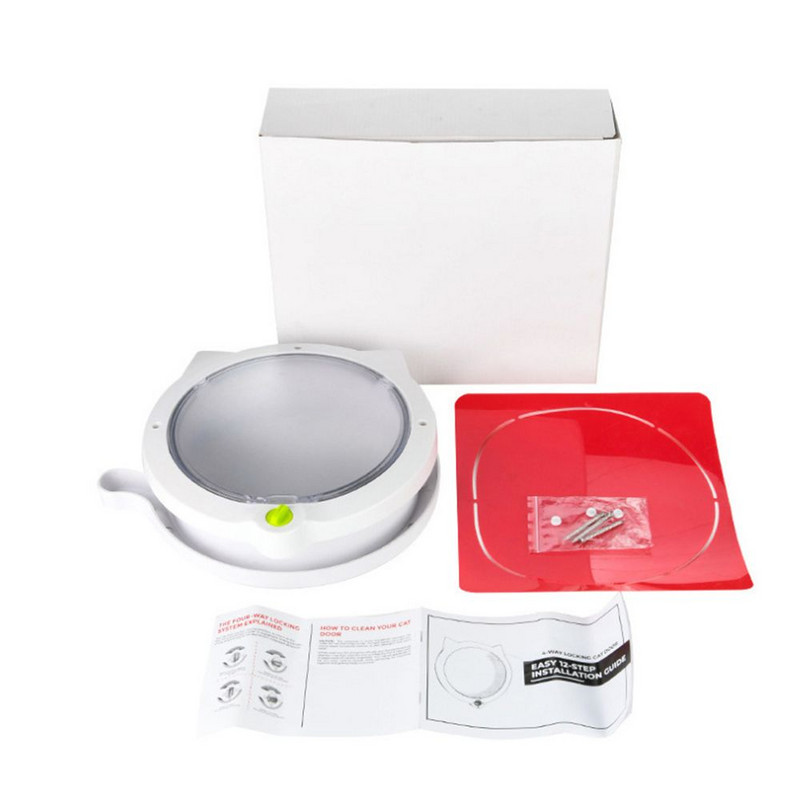 Inteligentna kontrola koja se može zaključati Oblik mačjeg uha Oprema za kućne ljubimce Vrata za kućne ljubimce Vrata za mačke koja se zaključavaju u 4 smjera Vrata s preklopom Vrata za mačke/pse