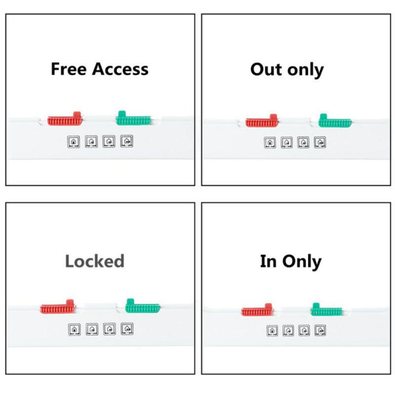 2023 Pas Mačka Vrata s preklopom s 4 smjera zaključavanja Sigurnosna preklopna vrata za mačke Mačiće ABS plastika Mala vrata za pse Mačke Psi preklopna vrata za kućne ljubimce Čip
