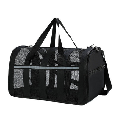 Prijenosna torba za štene, prozračna mrežasta torba za hodanje mačke na ramenu, torba za putovanja na otvorenom, ručna torba s mekom stranom za male pse
