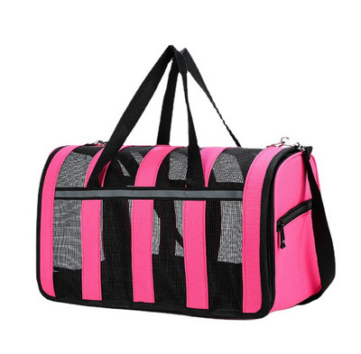 Prijenosna torba za štene, prozračna mrežasta torba za hodanje mačke na ramenu, torba za putovanja na otvorenom, ručna torba s mekom stranom za male pse