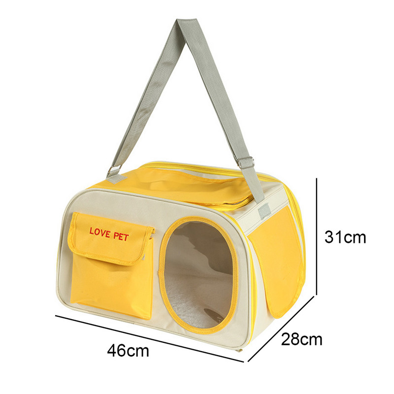 Mājdzīvnieku kaķu pārnēsāšanas soma Elpojoša pārnēsājama kucēnu plecu soma āra ceļojumu caurspīdīga soma kaķiem maziem suņiem mājdzīvnieku rokassomiņa