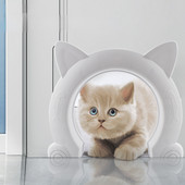 Kaķa durvju suņa cauruma piekļuves virziens vadāma rotaļlieta mājdzīvnieku apmācībai suņiem kaķiem kaķēna ABS plastmasas mazo mājdzīvnieku vārtu komplekts kaķu suns