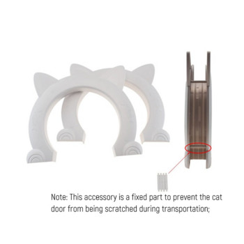 Cat Door Dog Hole Access Direction Controllable Toy For Pet Training Dog Cats Kitten ABS Plastic Small Pet Gate Door Kit Cat Dog