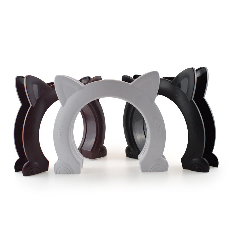 Kaķa durvju suņa cauruma piekļuves virziens vadāma rotaļlieta mājdzīvnieku apmācībai suņiem kaķiem kaķēna ABS plastmasas mazo mājdzīvnieku vārtu komplekts kaķu suns