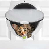 Jaunas mājdzīvnieka durvju ieejas un izejas apļveida žogs mājdzīvnieku kaķu suņu durvju atveres virziens, vadāms mājdzīvnieku apmācībai mājdzīvnieku piederumi 4 ceļi