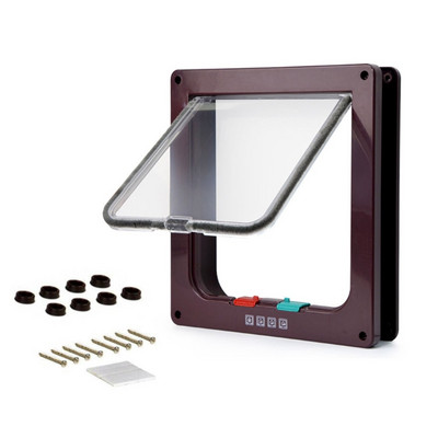 Flap Cats Door Pet Flap Durvis Kontrolējams Piekļuves ceļš Durvis Vārti Suņiem Piegāde Drop Shipping