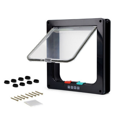 Flap Cats Door Pet Flap Durvis Kontrolējams Piekļuves ceļš Durvis Vārti Suņiem Piegāde Drop Shipping