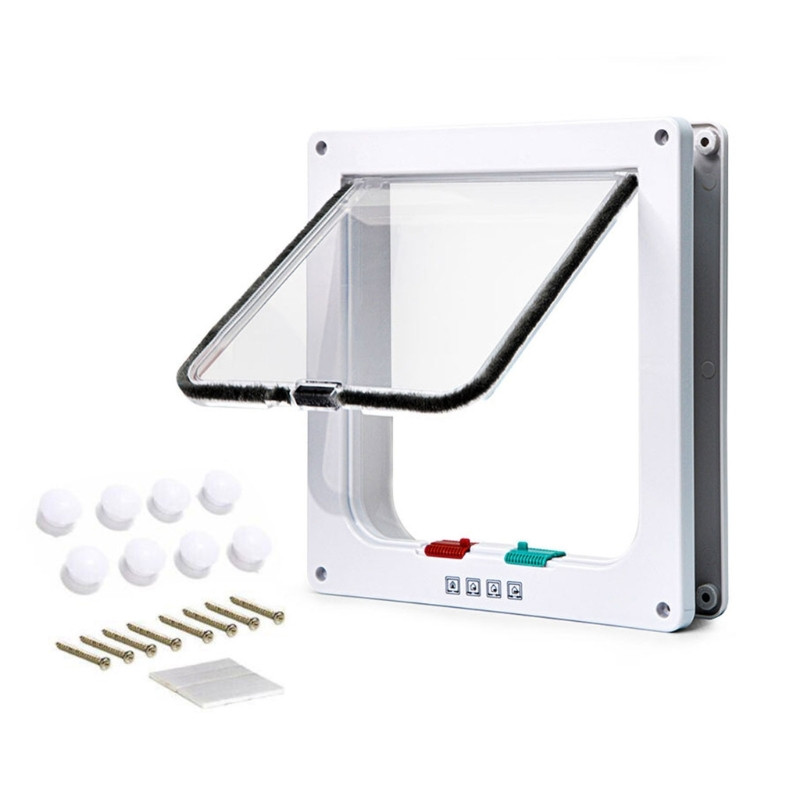 Flap Cats Door Pet Flap Door Controllable Access Way Door Gate Dog Dog