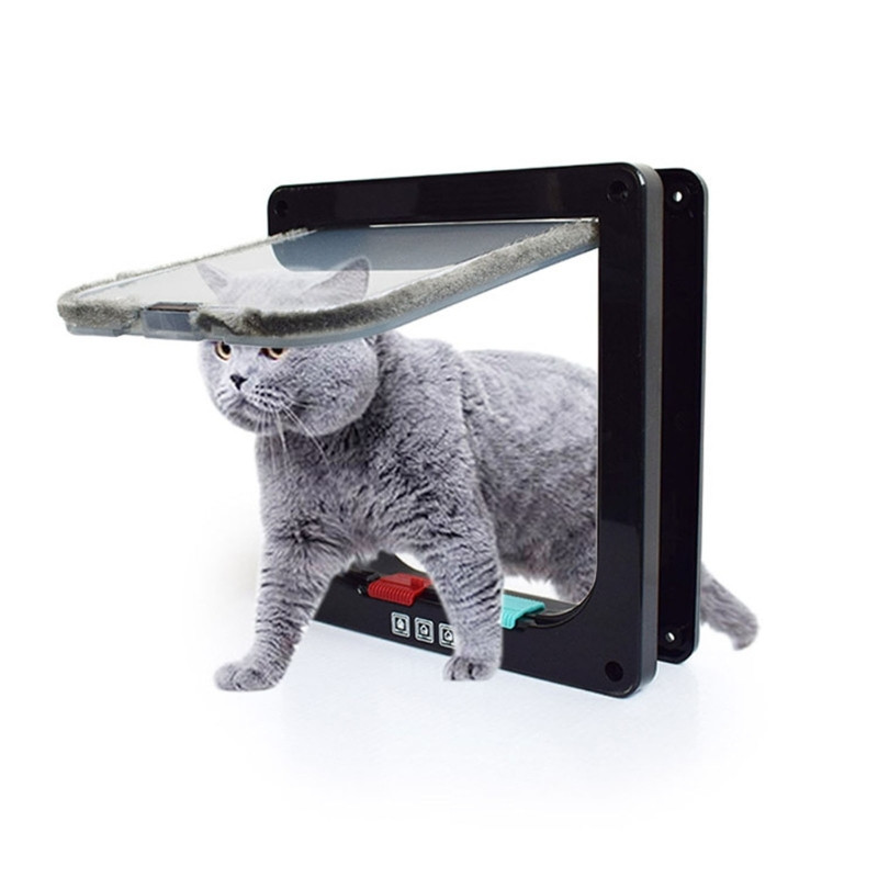 Flap Cats Door Pet Flap Durvis Kontrolējams Piekļuves ceļš Durvis Vārti Suņiem Piegāde Drop Shipping