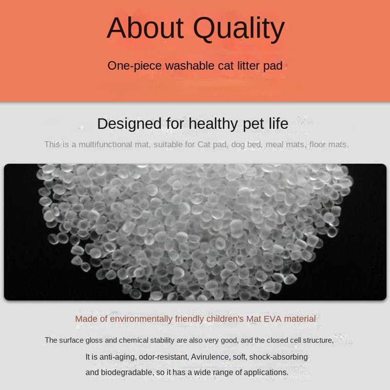 Kačių kraiko kilimėlis, kraiko dėžutės kilimėlis, dvisluoksnis kraiko kilimėlis, vandeniui atsparus šlapimui atsparus kačių kraiko kilimėlis, lengvai valomas išsibarstymo kontrolė