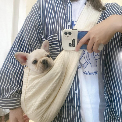 1 kom. Sklopiva torba za nošenje kućnih ljubimaca Putna platnena torba za vanjska putovanja Torba na rame s džepovima Potrepštine za kućne ljubimce
