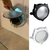 Oblik mačjeg uha koji se može zaključati Inteligentna kontrola ugrađena u vrata 4 načina zaključavanja Vrata za mačke Preklopna vrata Vrata za kućne ljubimce Vrata za mačke/pse