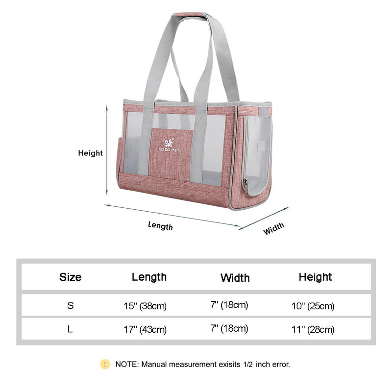 Pārnēsājama suņu pārnēsāšanas soma Elpojoša sieta mājdzīvnieku kucēnu ceļojumu soma mugursoma āra plecu soma maziem suņiem Kaķiem Čivava Jorki