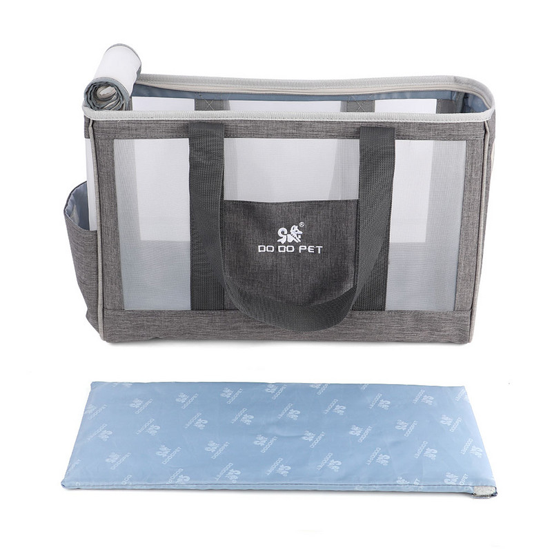 Prijenosna torba za nošenje mačaka Mrežasta prozračna putna torba za mačke na otvorenom Torbe za kućne ljubimce na jedno rame Jaka za male pse Mačke Ručna torba za kućne ljubimce