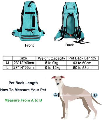 Oxford υφασμάτινο σακίδιο πλάτης μεταφοράς σκύλου για κατοικίδια για μικρομεσαίους σκύλους Corgi Bulldog Backpack Reflective Chiens Τσάντα ταξιδιού για προϊόντα κατοικίδιων ζώων
