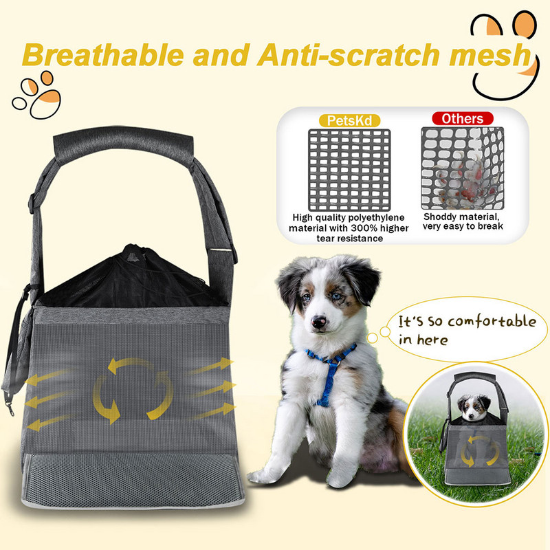 Petskd Sling Nosiljka za pse Prijenosna nosiljka za kućne ljubimce Na ramenu Messenger Nosilice za mačke Najlonska torba za kućne ljubimce Dodaci za pse za štene Na otvorenom