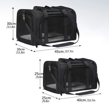 Cat Carriers Dog Carrier Μεταφορέας κατοικίδιων ζώων για Small Medium Cats Dogs κουτάβια έως 15 λίβρες