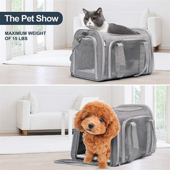 Cat Carriers Dog Carrier Μεταφορέας κατοικίδιων ζώων για Small Medium Cats Dogs κουτάβια έως 15 λίβρες