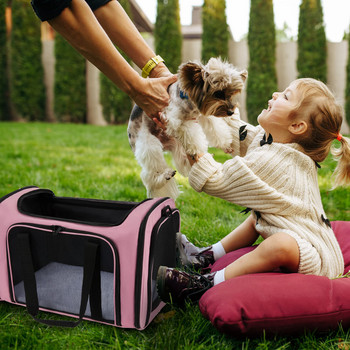 Cat Carriers Dog Carrier Μεταφορέας κατοικίδιων ζώων για Small Medium Cats Dogs κουτάβια έως 15 λίβρες