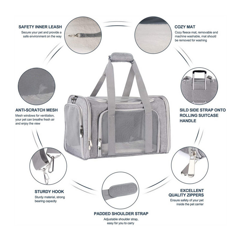 Nosilice za mačke Nosiljka za pse Nosiljka za kućne ljubimce za male srednje mačke, pse, štence do 15 lbs