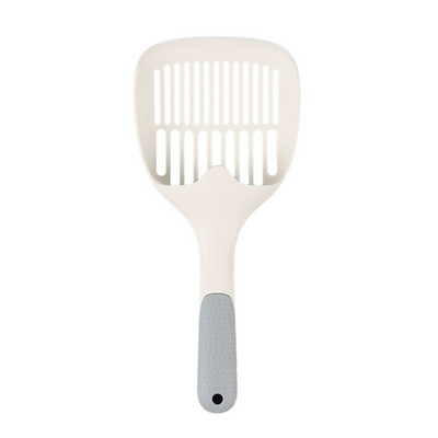 Liela kaķu pakaišu liekšķere PP plastmasas kaķēnu pakaišu paplātes lāpstiņas dziļi lāpstiņu sijātājs ar neslīdošu rokturi mājdzīvnieku tīrīšanas rīku kaķu liekšķere