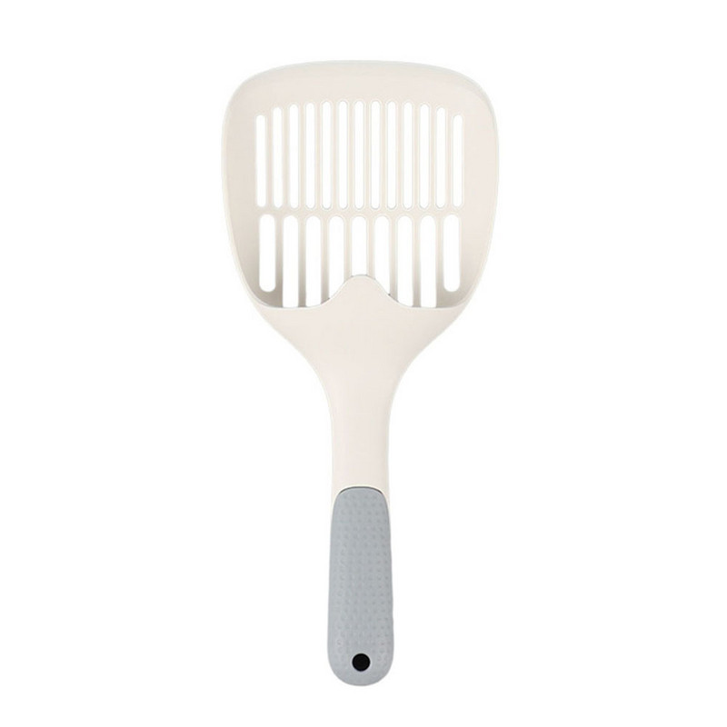 Liela kaķu pakaišu liekšķere PP plastmasas kaķēnu pakaišu paplātes lāpstiņas dziļi lāpstiņu sijātājs ar neslīdošu rokturi mājdzīvnieku tīrīšanas rīku kaķu liekšķere