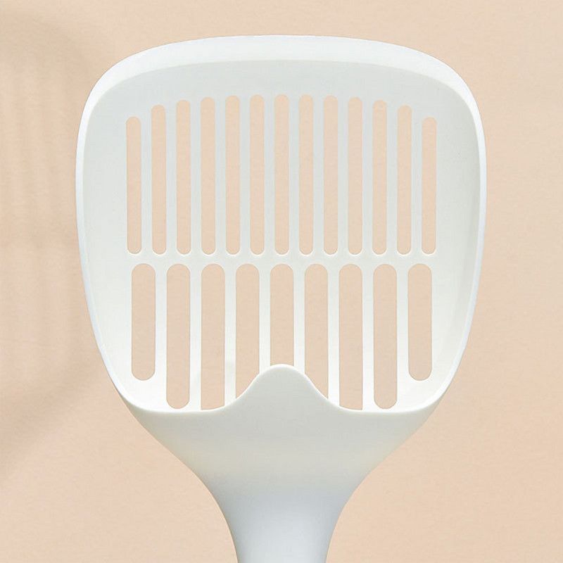 Liela kaķu pakaišu liekšķere PP plastmasas kaķēnu pakaišu paplātes lāpstiņas dziļi lāpstiņu sijātājs ar neslīdošu rokturi mājdzīvnieku tīrīšanas rīku kaķu liekšķere